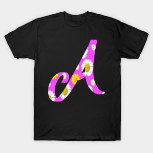 Letter A personalized custom name monogram initials Alphabet A capital letter A T-Shirt